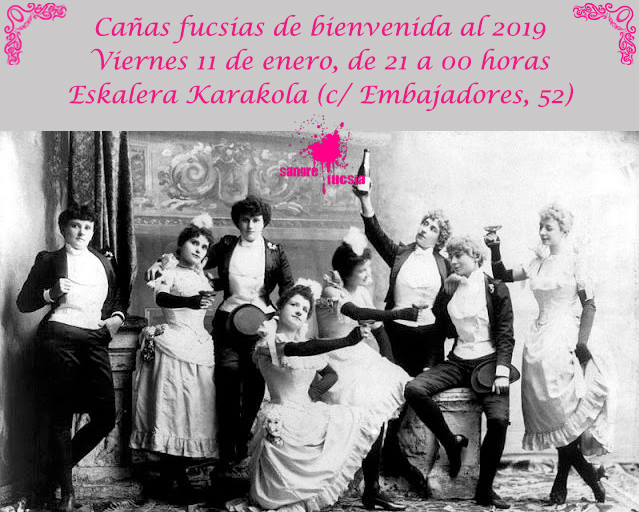 Cañas fucsias de bienvenida al 2019